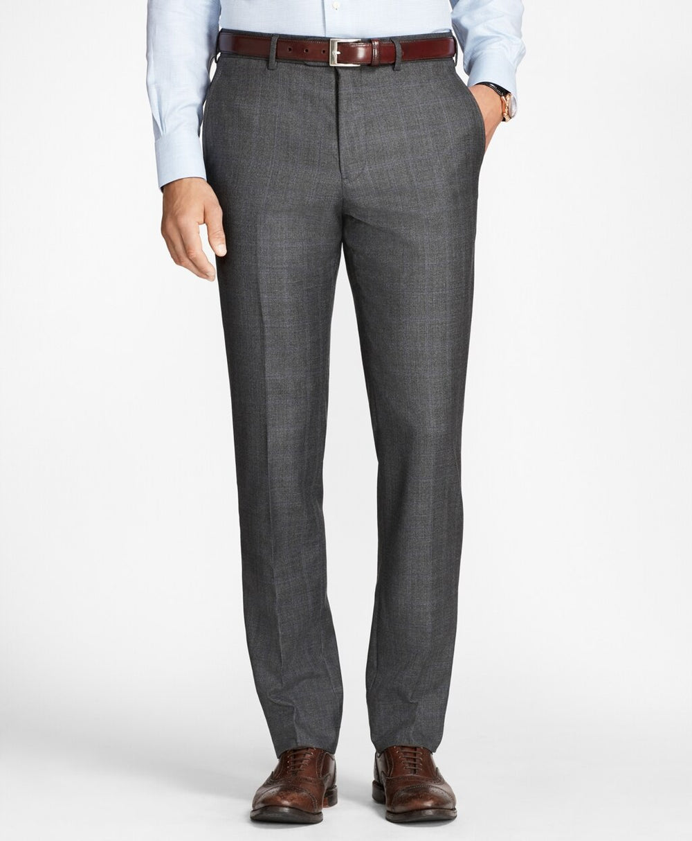 Regent Fit Open Plaid 1818 Suit