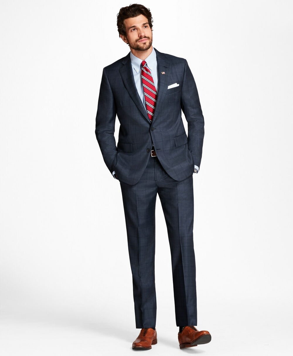 Regent Fit Plaid 1818 Suit