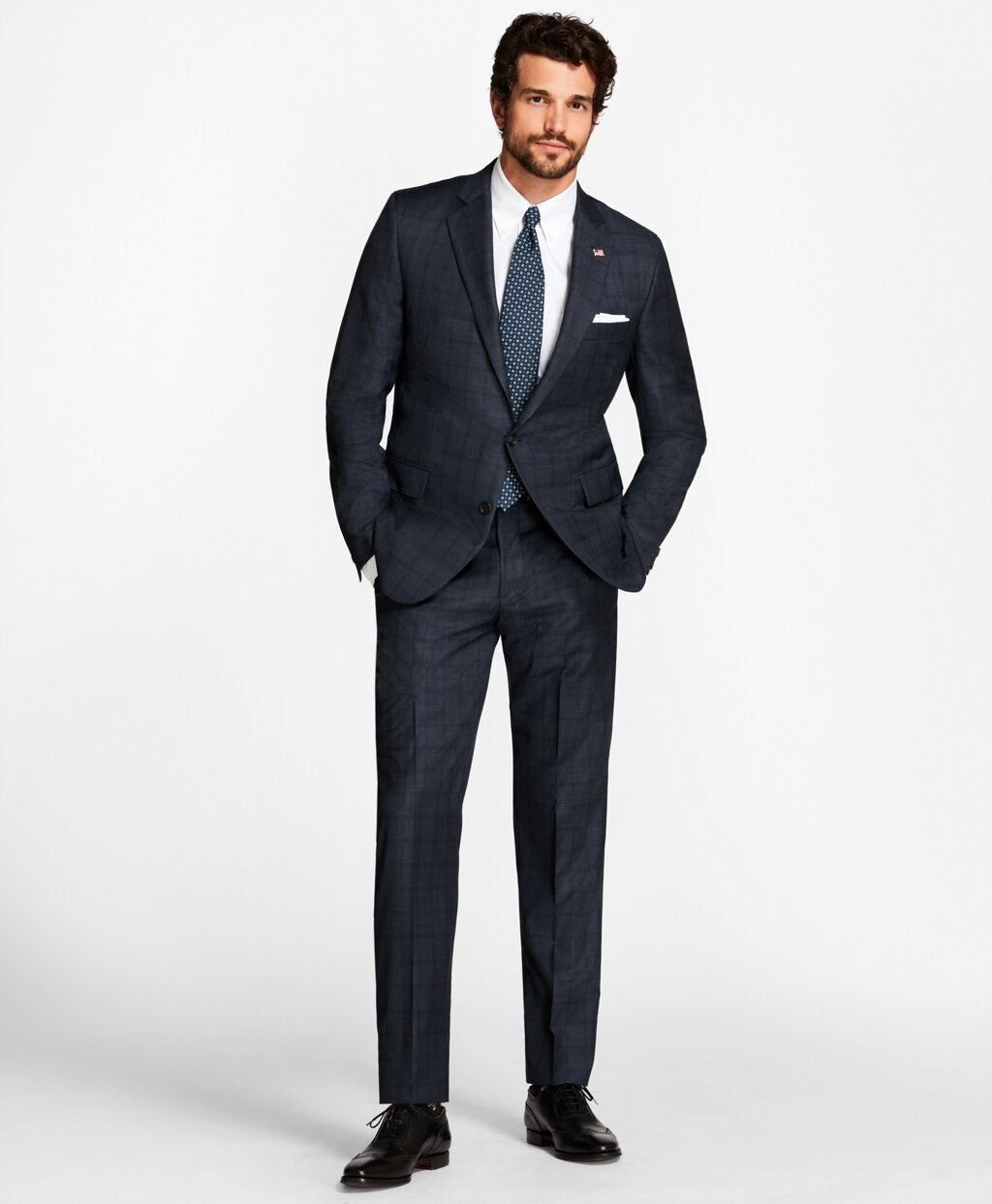 Golden Fleece® Regent Fit  Windowpane Suit
