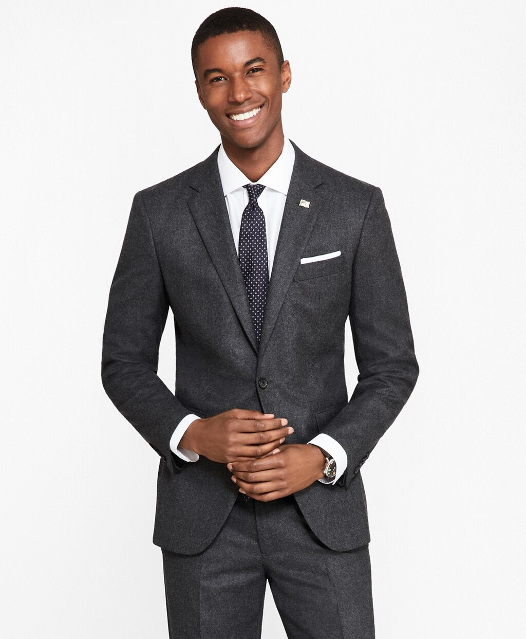 Milano Fit Stretch Flannel 1818 Suit