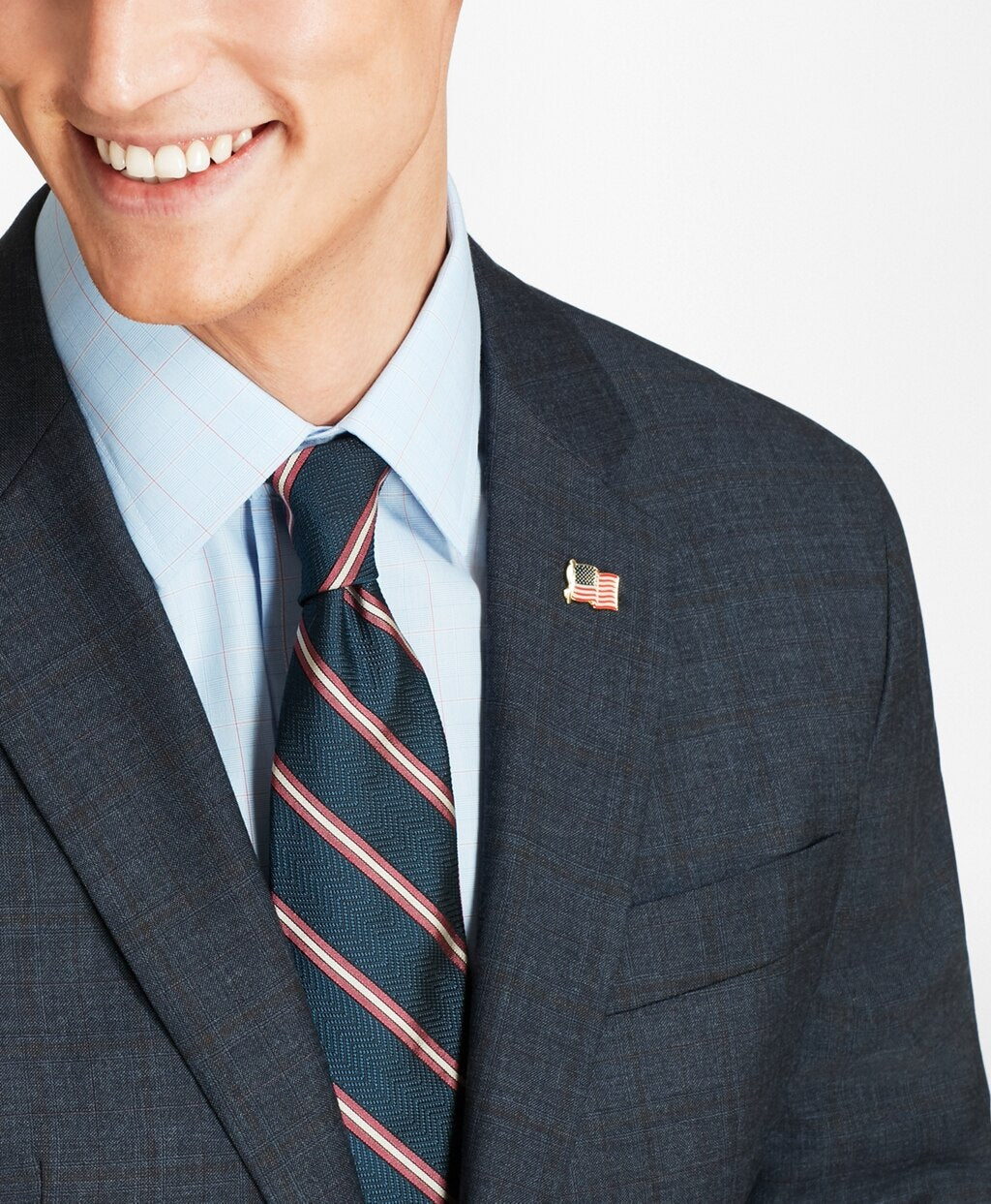 Milano Fit Open Plaid 1818 Suit