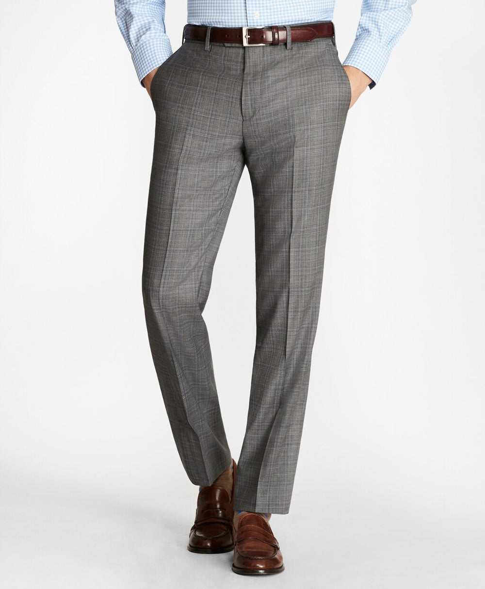 Regent Fit Saxxon™ Wool Plaid 1818 Suit