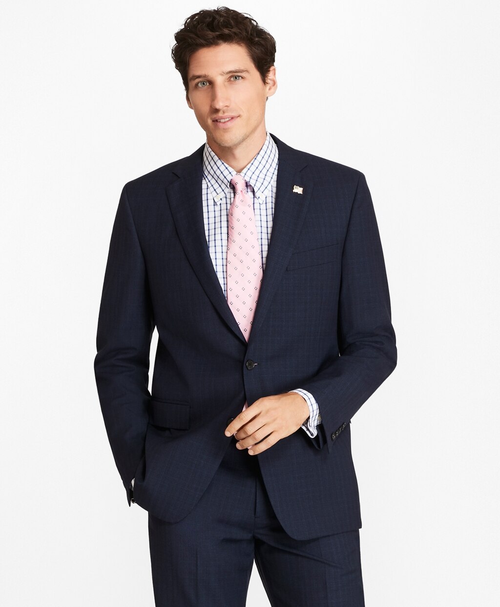 Regent Fit  Textured Weave 1818 Suit