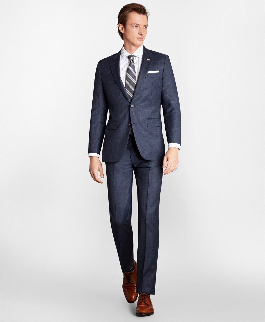 Milano Fit Plaid 1818 Suit