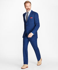Madison Fit Saxxon™ Wool Plaid 1818 Suit
