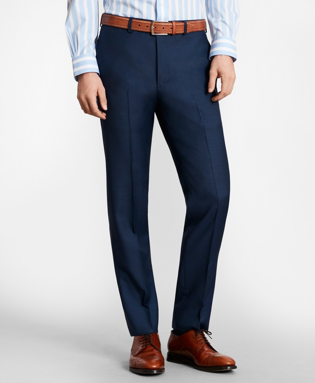 BrooksGate™ Milano-Fit Wool Twill Suit Pants