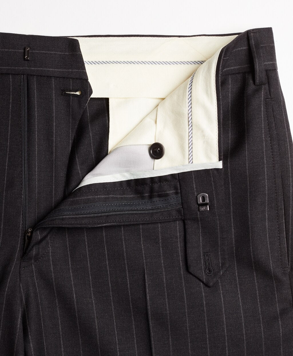 BrooksGate™ Regent-Fit Striped Wool Twill Suit Pants