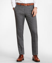 BrooksGate™ Milano-Fit Windowpane Wool Suit Pants