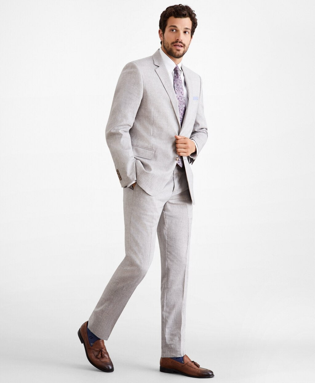 Regent Fit Linen Blend 1818 Suit