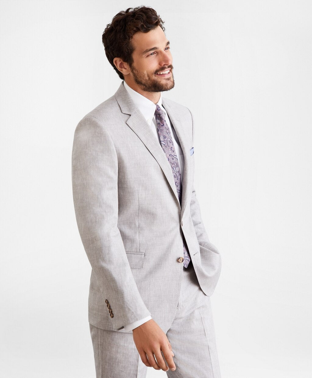 Regent Fit Linen Blend 1818 Suit