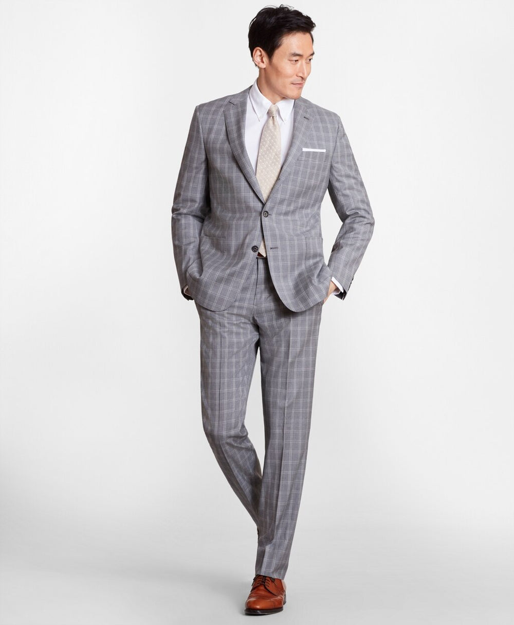 Regent Fit Three-Button Check 1818 Suit
