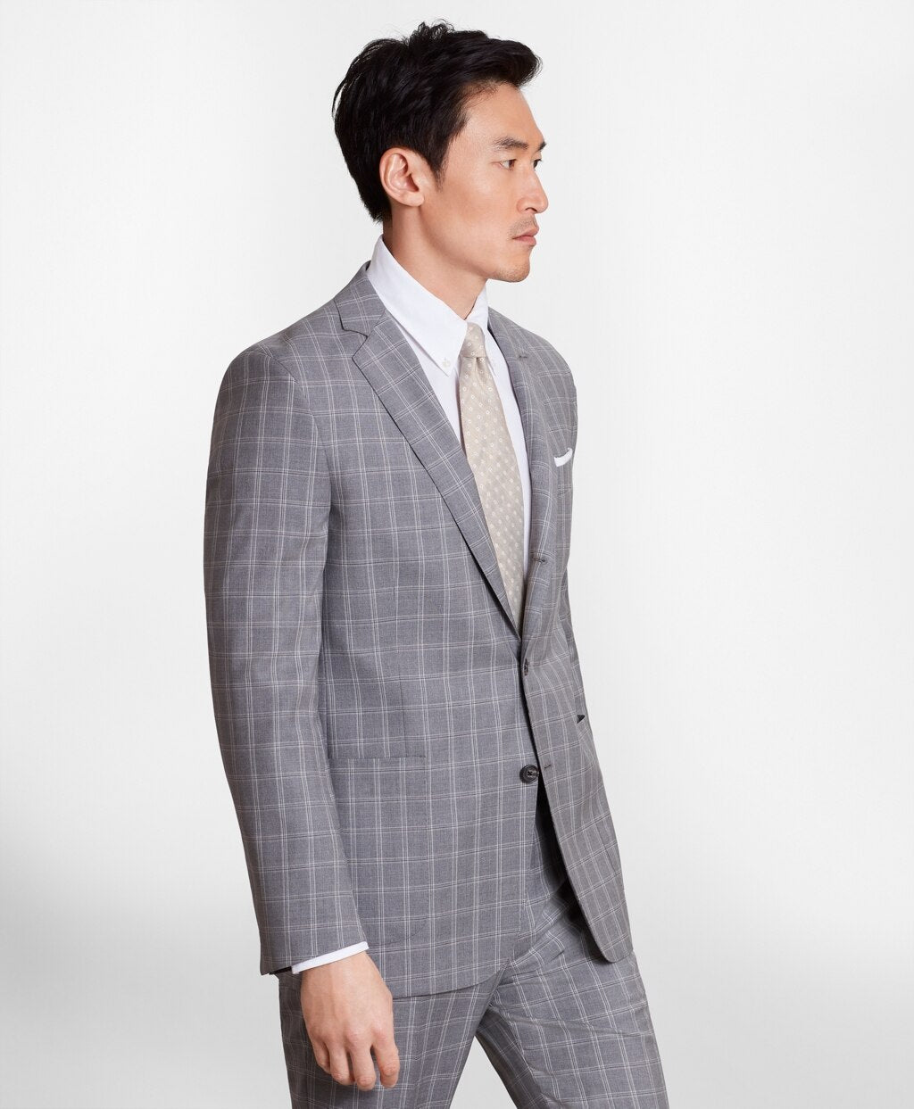 Regent Fit Three-Button Check 1818 Suit