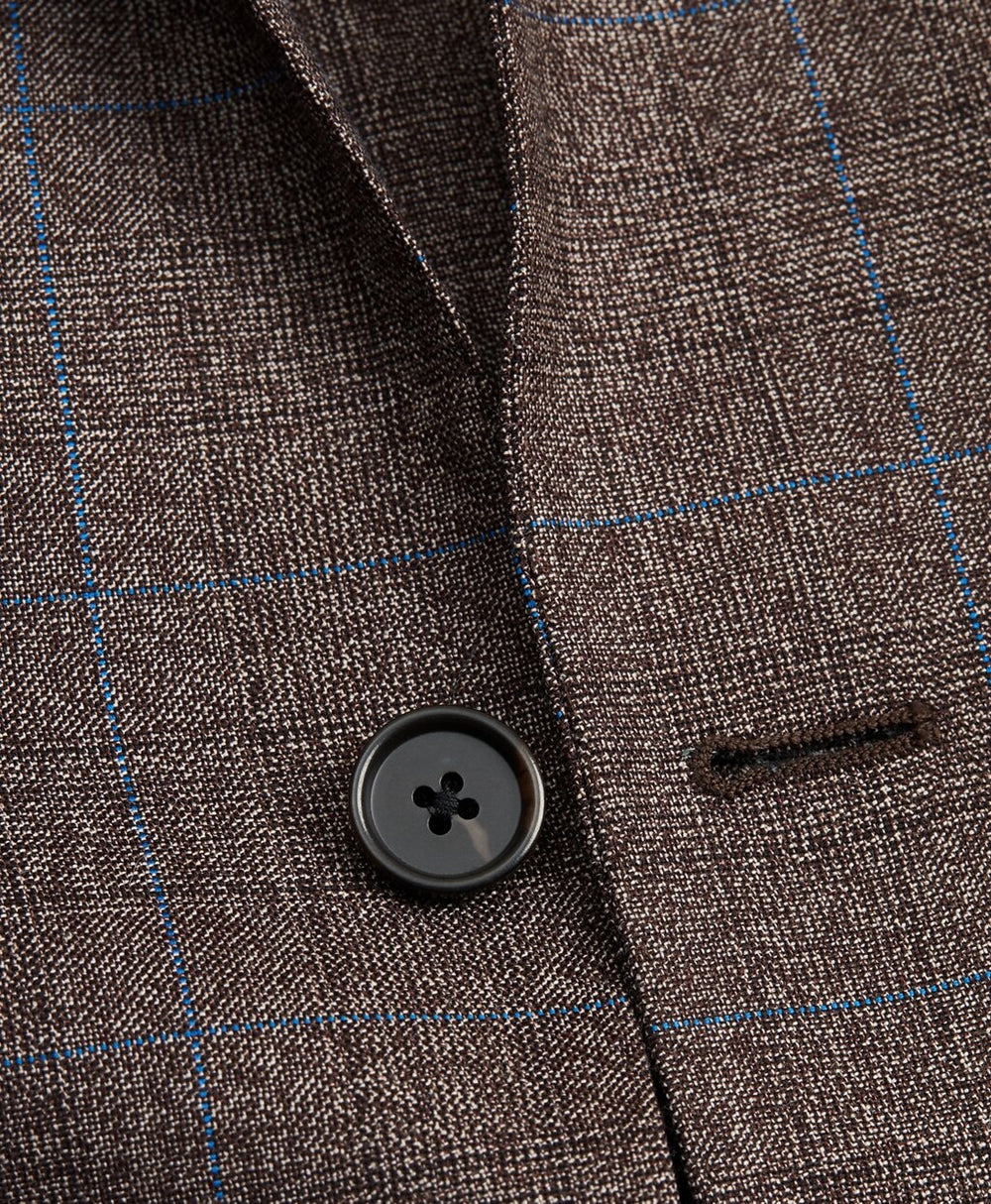 Regent Fit Three-Button Multi-Plaid 1818 Suit