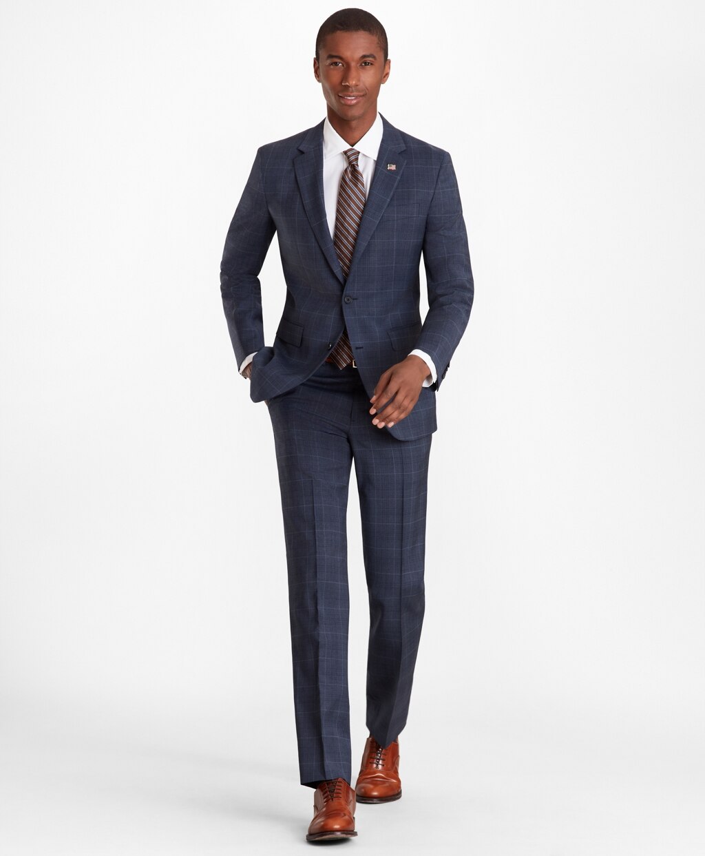 Milano Fit Plaid 1818 Suit