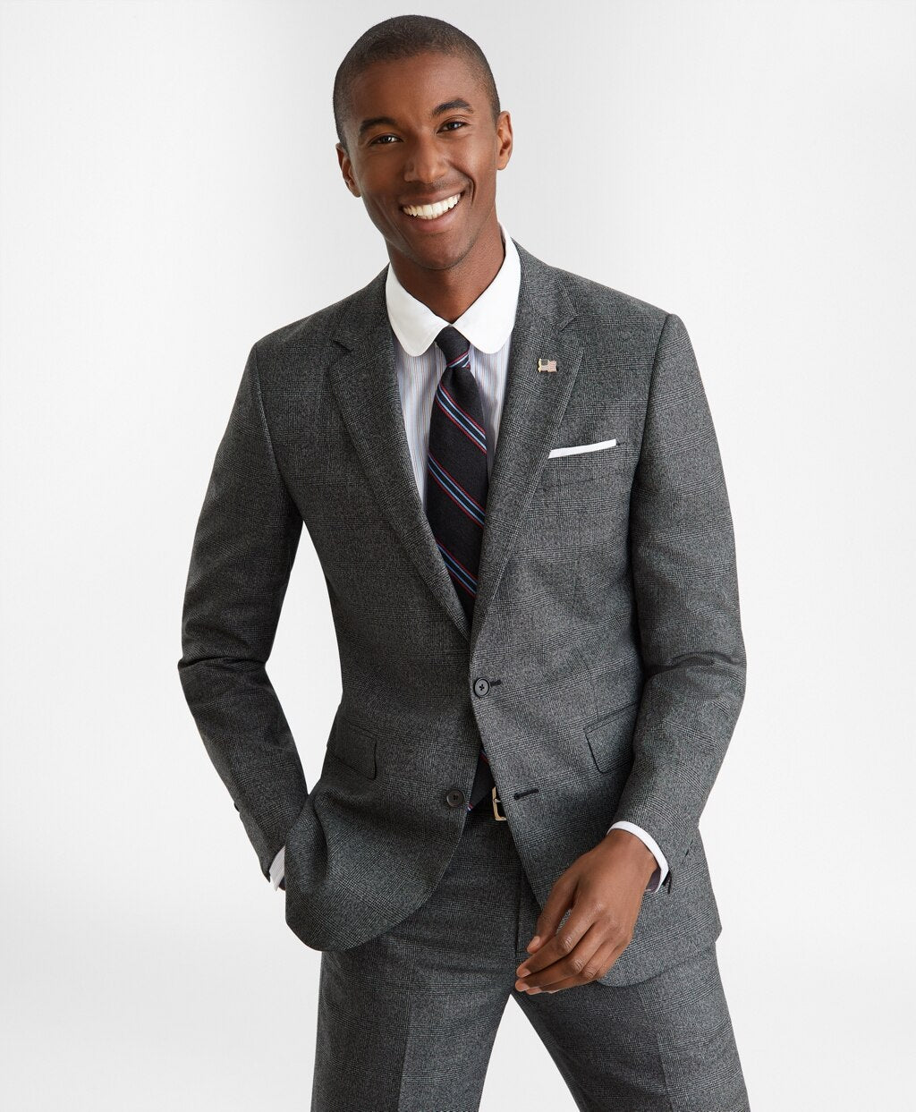 Milano Fit Glen Plaid 1818 Suit
