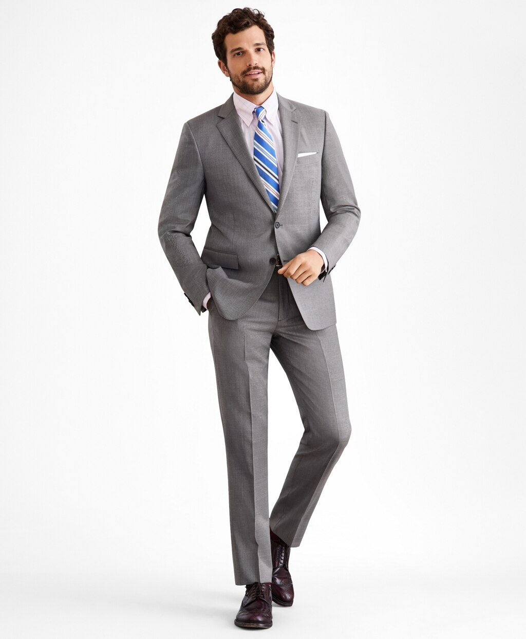 Regent Fit Two-Button Grey 1818 Suit