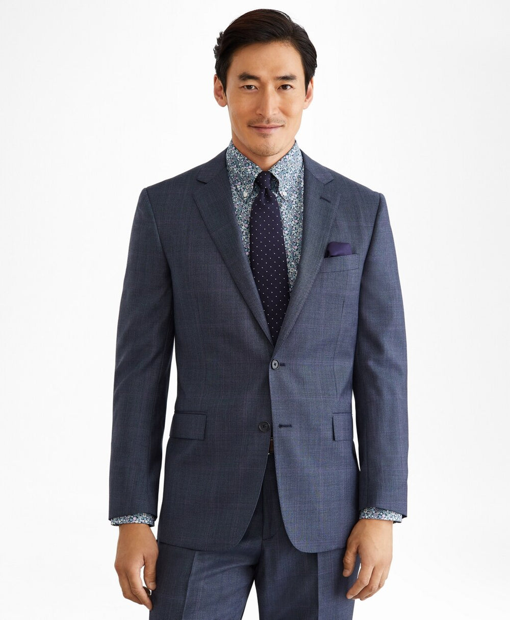 Regent Fit Two-Button Plaid 1818 Suit