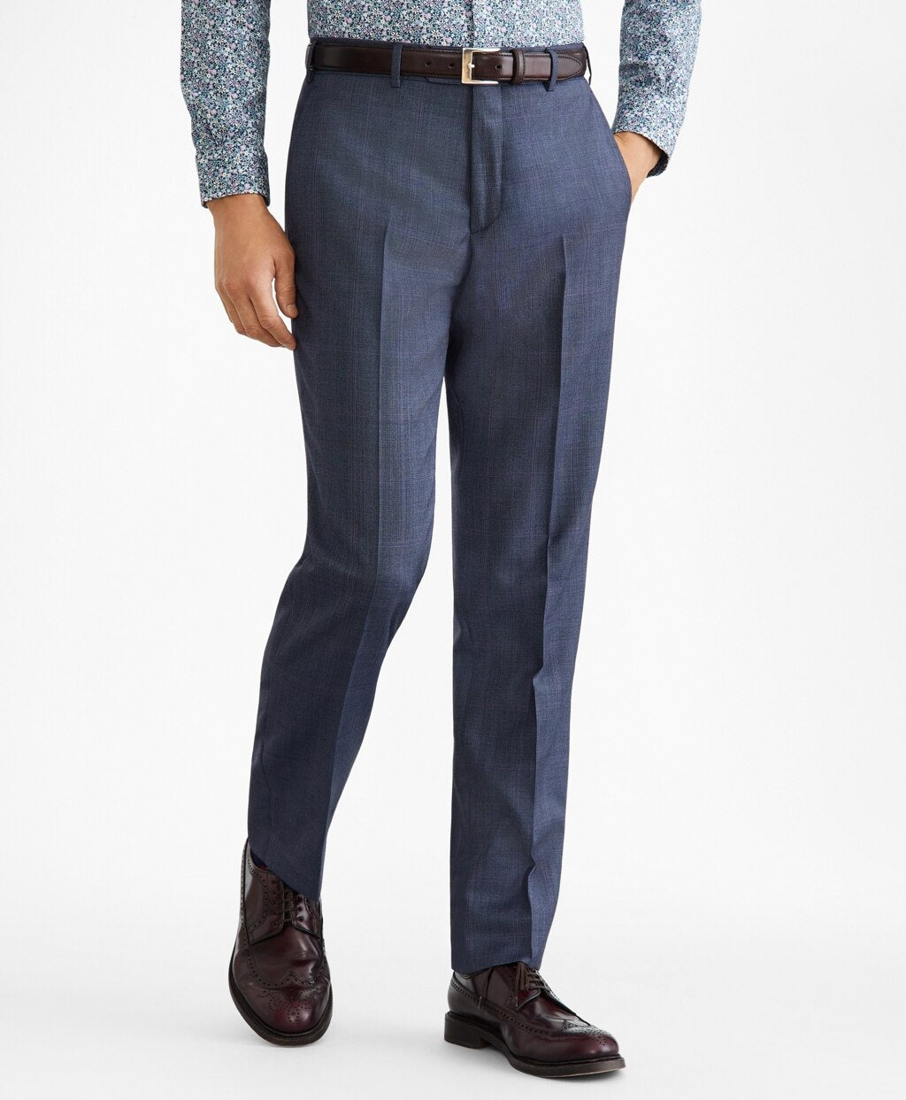 Regent Fit Two-Button Plaid 1818 Suit