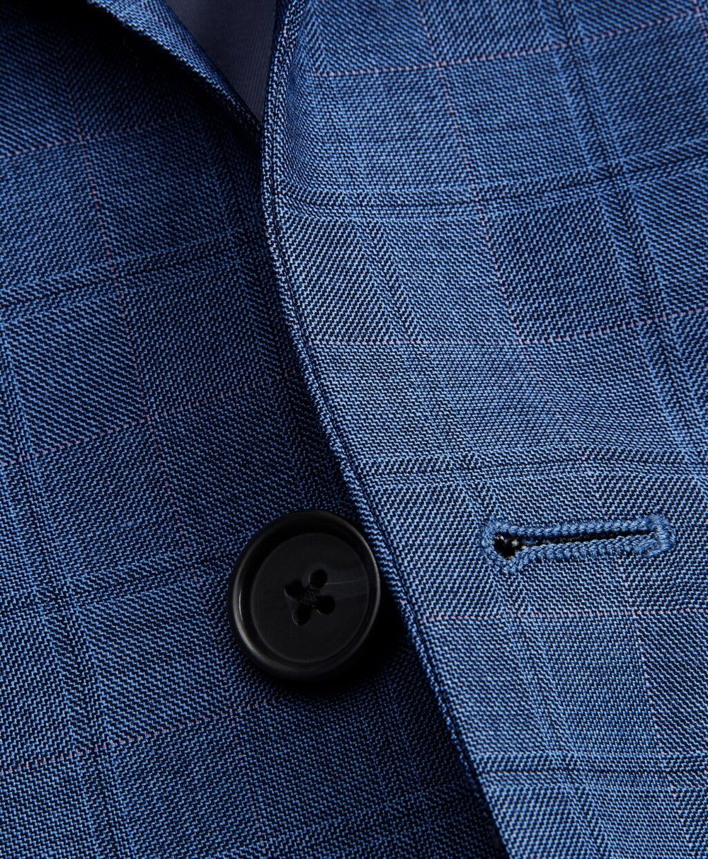 Regent Fit Two-Button Plaid 1818 Suit