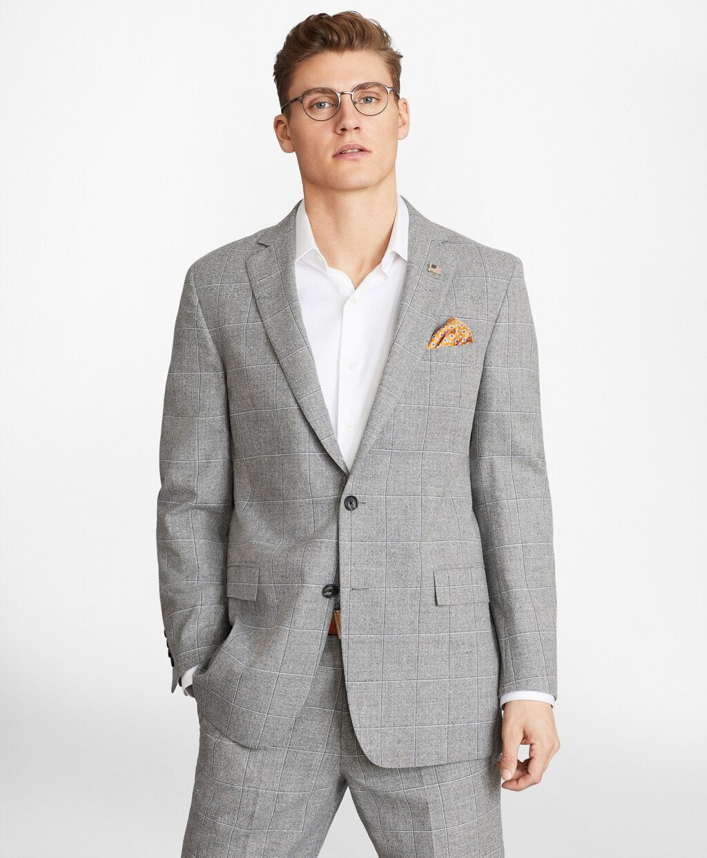 Regent Fit Multi-Plaid 1818 Suit