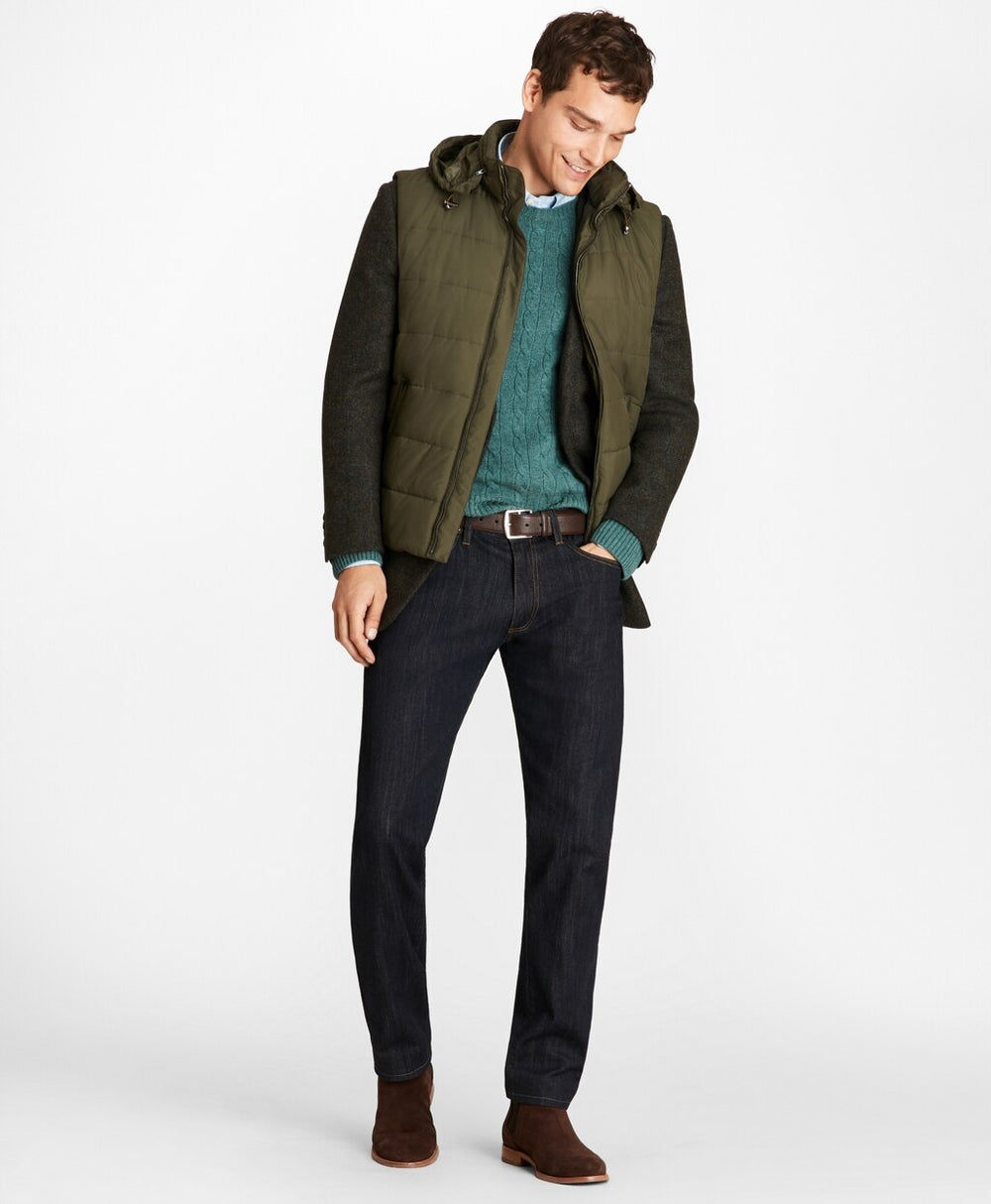 Water-Repellent Tech Twill Quilted Vest
