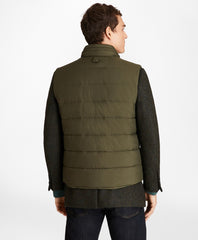 Water-Repellent Tech Twill Quilted Vest