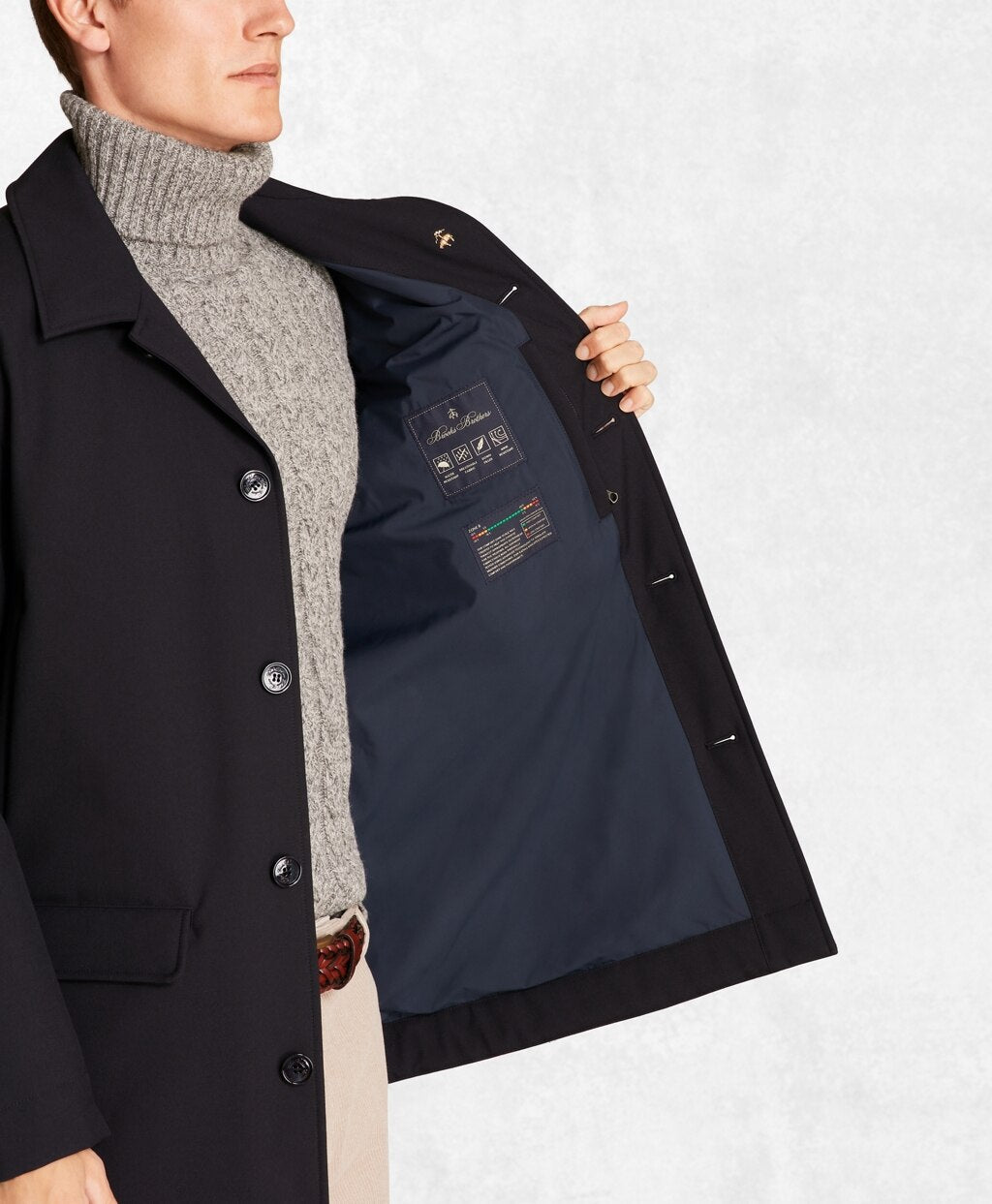 Golden Fleece® Wool Tech Short Trench Coat
