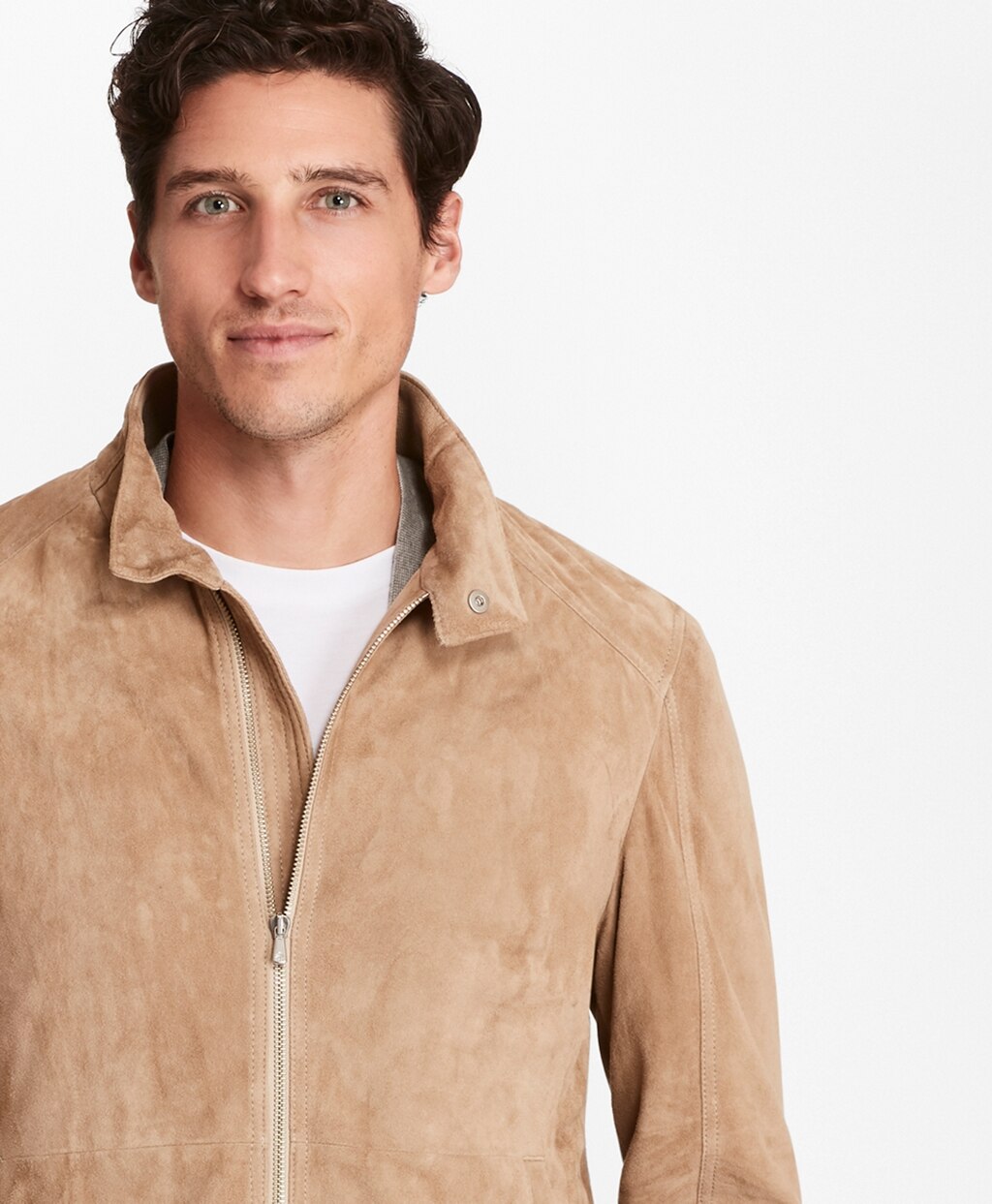 Suede Bomber Jacket