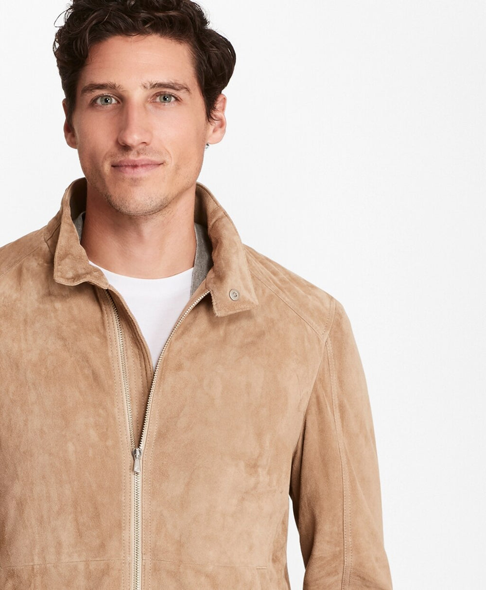 Suede Bomber Jacket