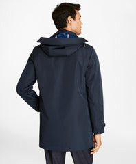 Water-Repellent Hooded Trench Coat