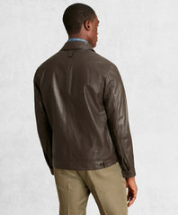 Golden Fleece® Leather Bomber Jacket