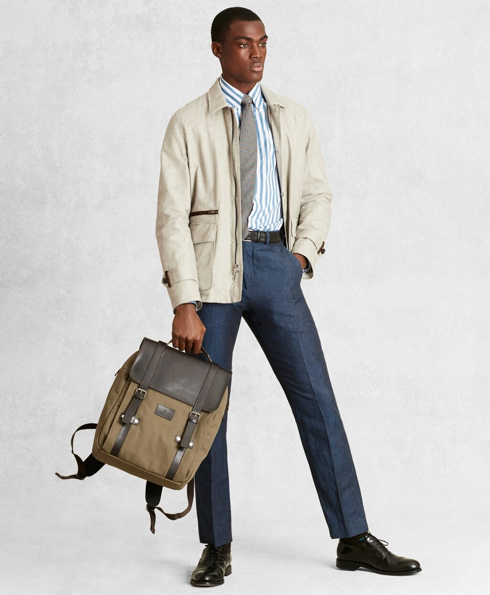 Golden Fleece® Linen-Blend Twill Jacket