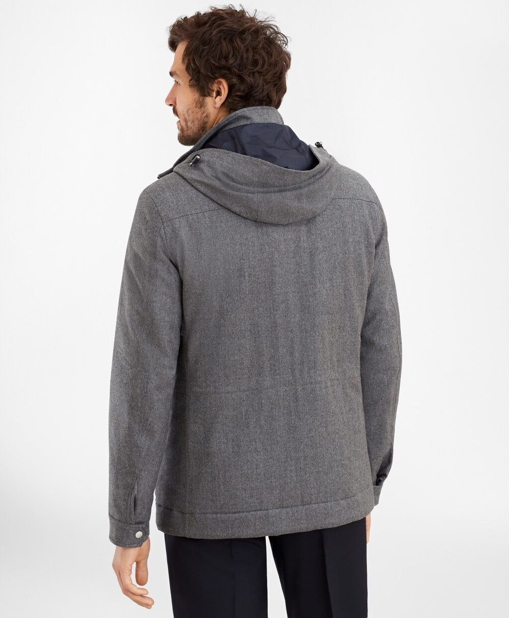 Wool Hooded Jacket