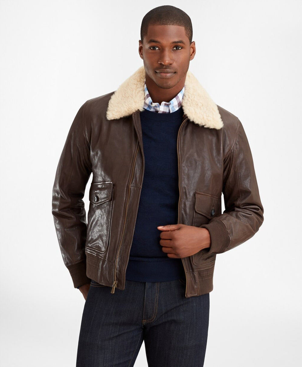 Leather Aviator Jacket