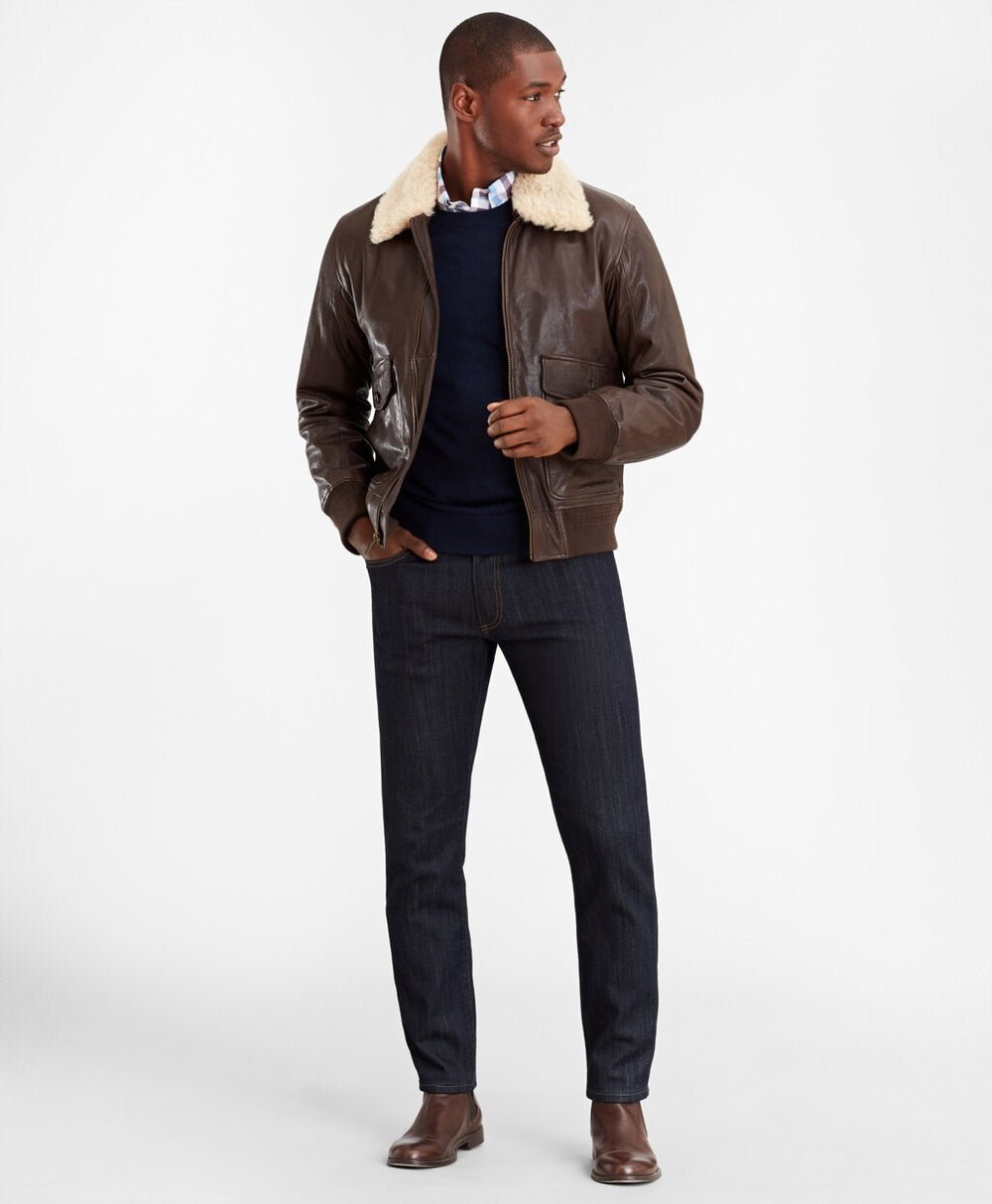 Leather Aviator Jacket