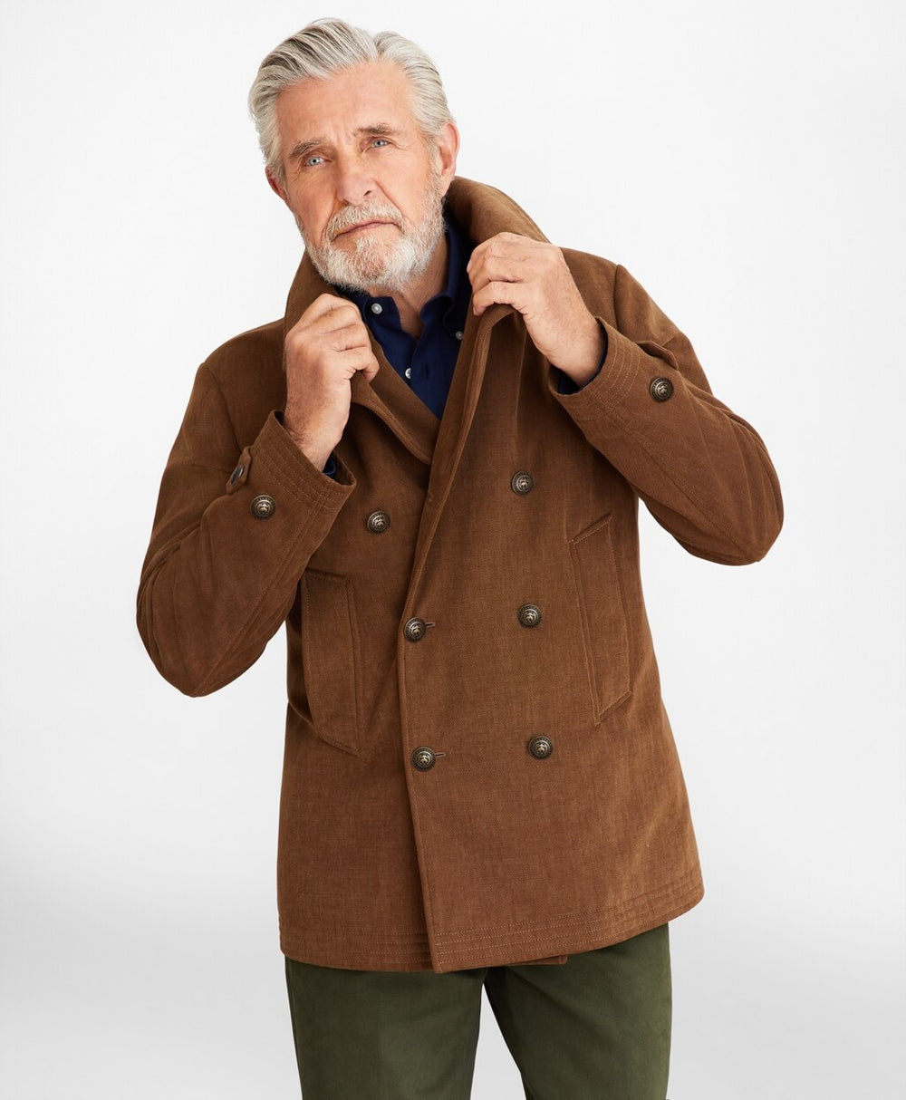 Brushed Canvas Peacoat