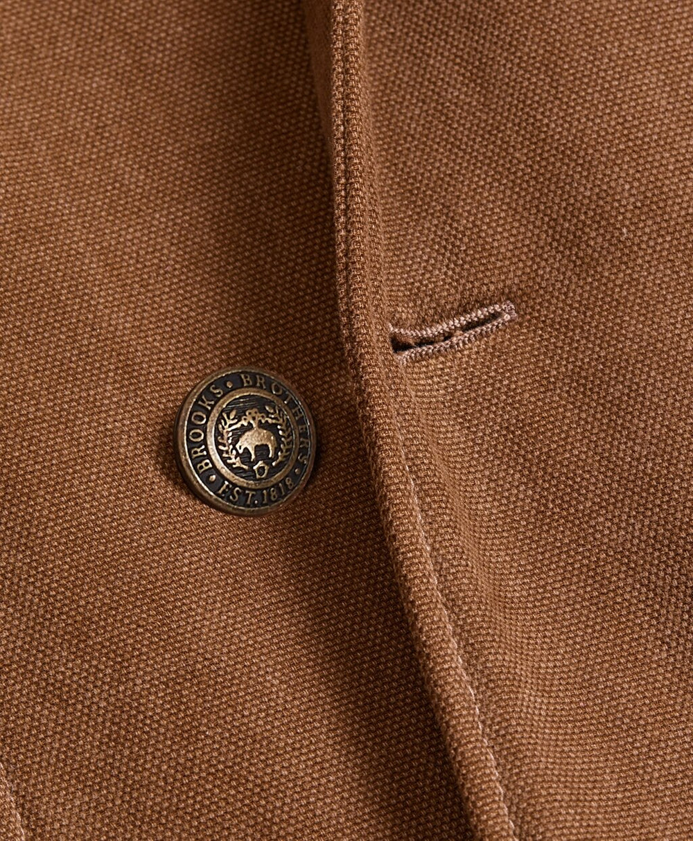 Brushed Canvas Peacoat