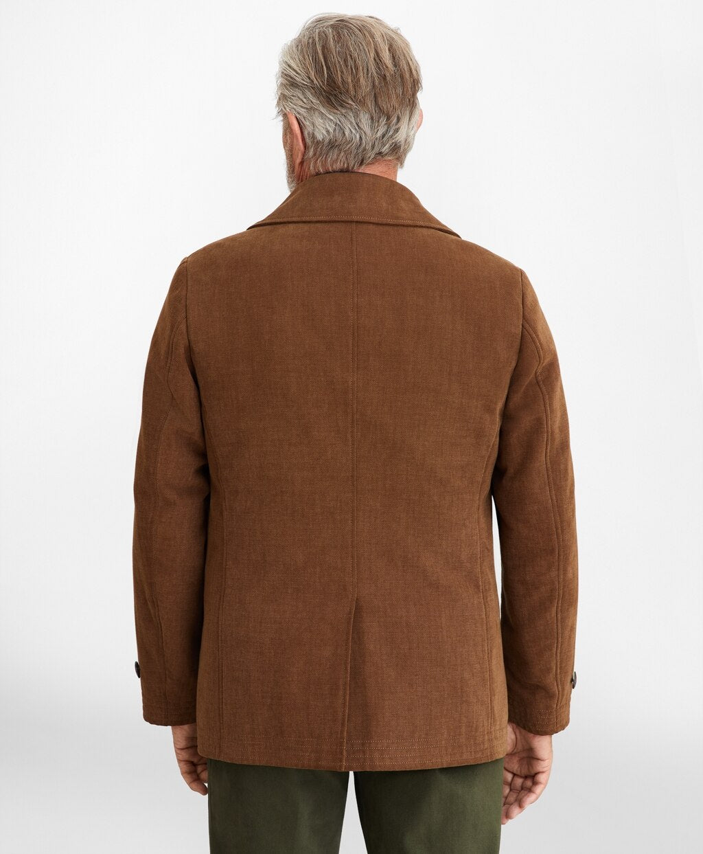 Brushed Canvas Peacoat