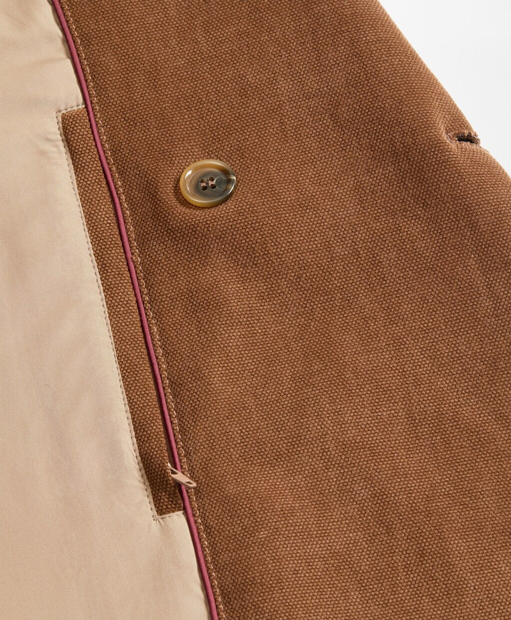 Brushed Canvas Peacoat