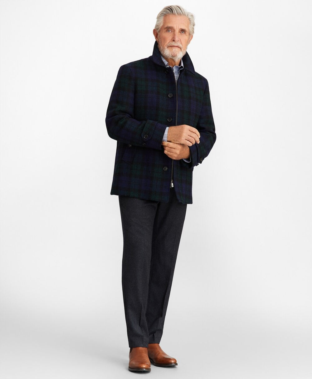 Harris Tweed Black Watch Walking Coat