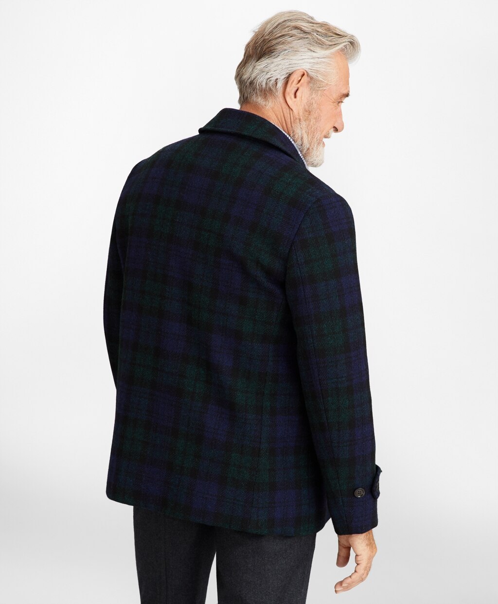 Harris Tweed Black Watch Walking Coat