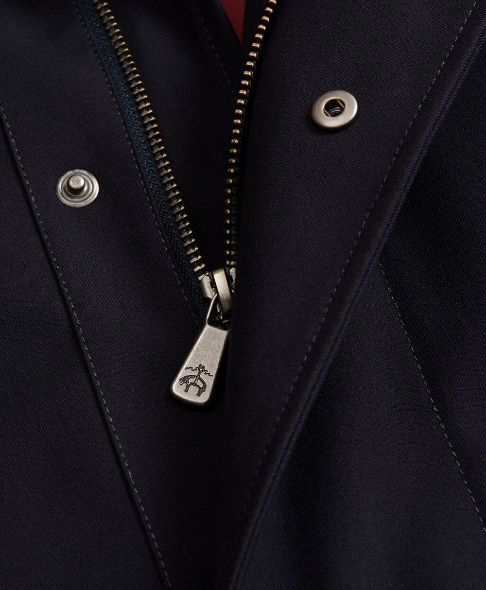 Bonded Twill Hooded Topcoat