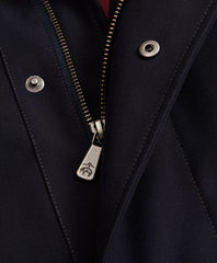 Bonded Twill Hooded Topcoat