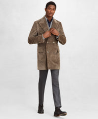 Golden Fleece® Double-Breasted Corduroy Topcoat