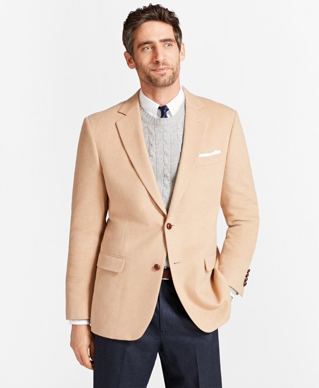 Madison Fit Camel Hair Sport Coat