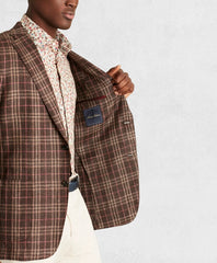 Golden Fleece® Silk-Blend Plaid Sport Coat