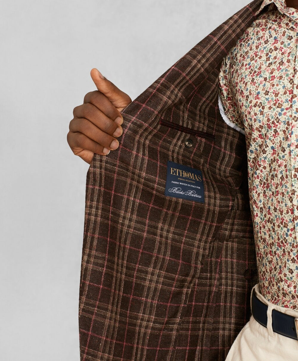 Golden Fleece® Silk-Blend Plaid Sport Coat