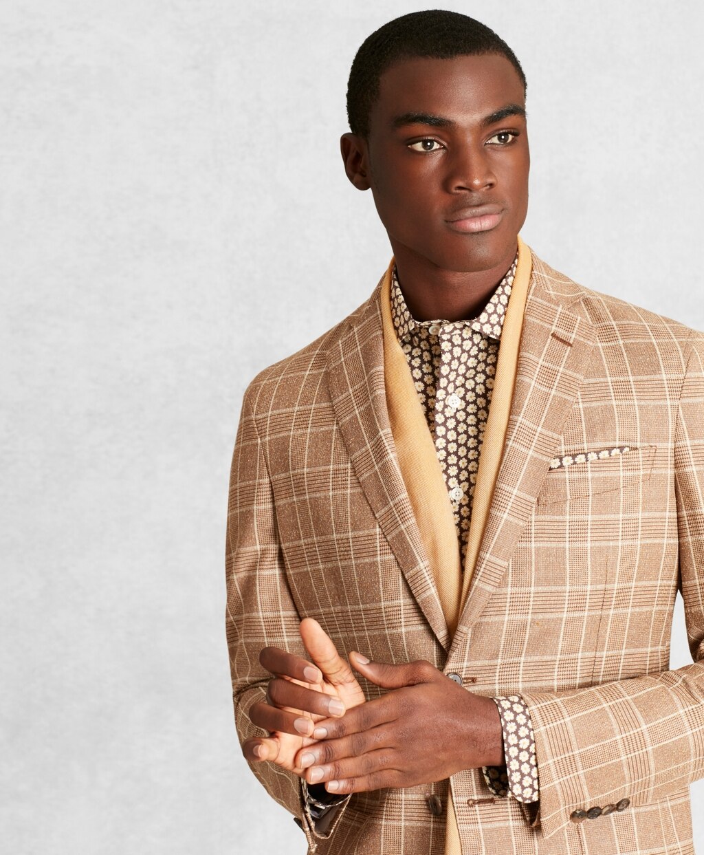 Golden Fleece® Wool-Blend Check Twill Sport Coat