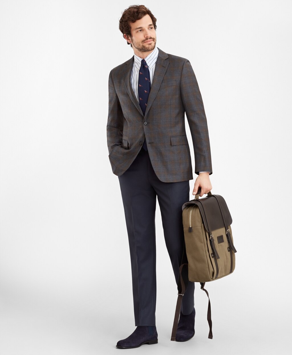 Regent Fit Multi-Plaid Sport Coat