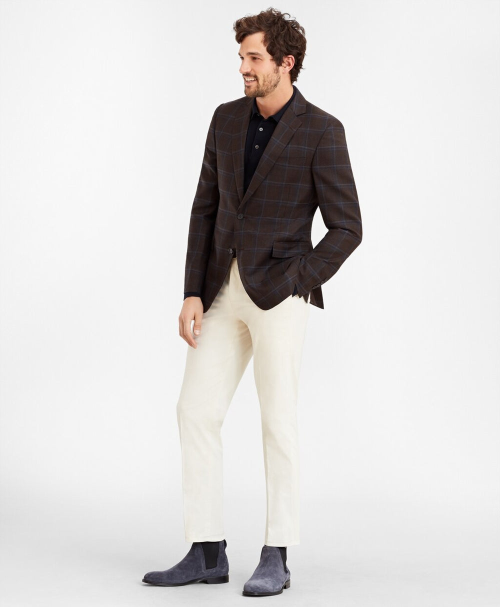 Regent Fit Plaid Sport Coat